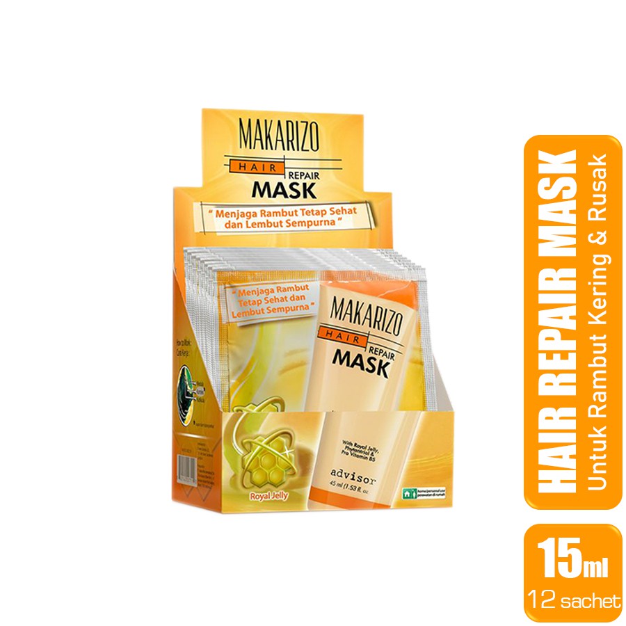  Makarizo  Advisor Hair Repair Mask 15ml 12 Sachet  Box 