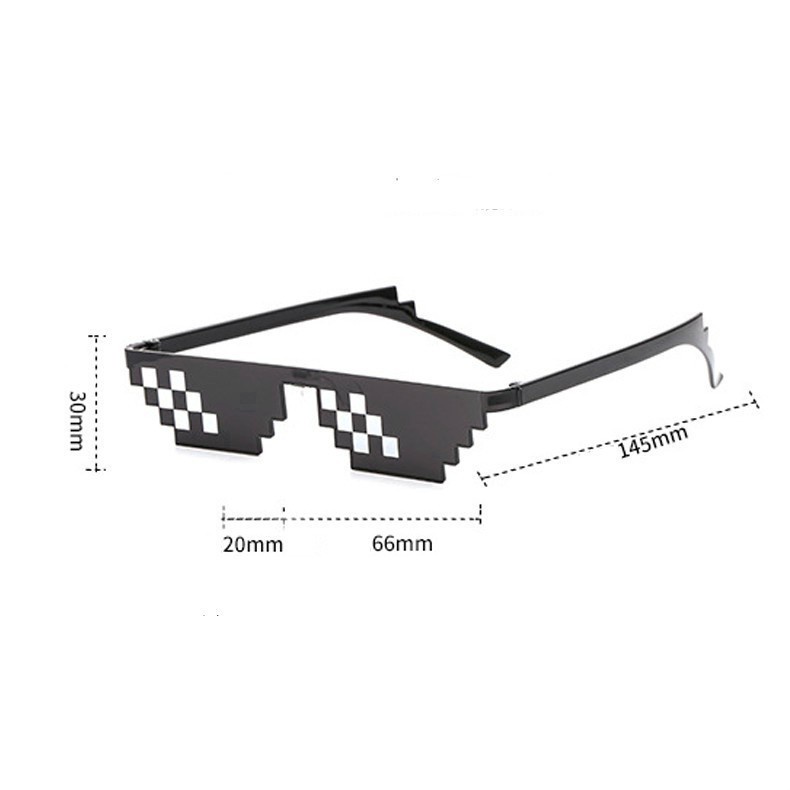 (GS) Kacamata Design Mosaic Garis 6 Unisex