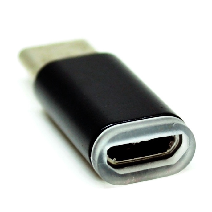 Taffware Adapter Konverter Micro USB ke USB 3.1 Type C, Aluminium