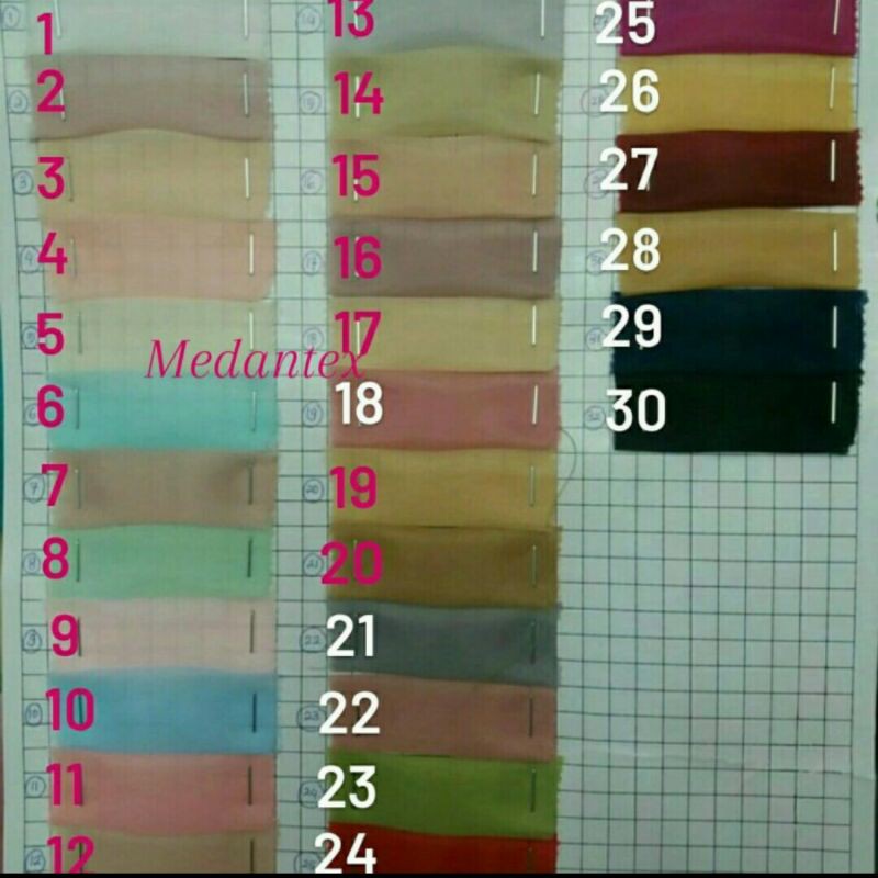 Organza/Bahan organza polos/krem/coksu