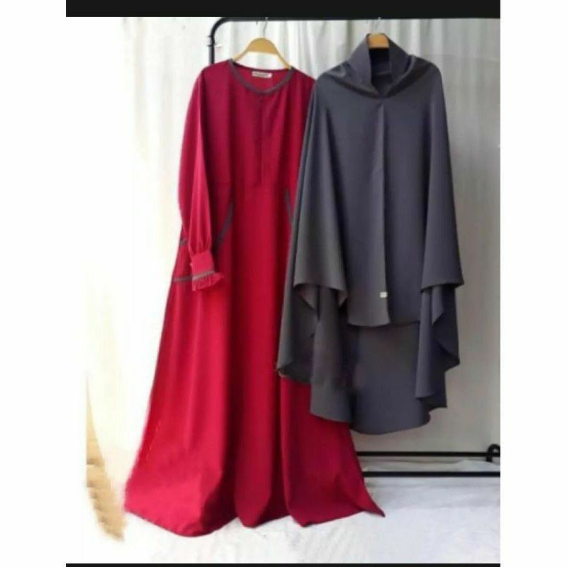 Baju syar'i / Baju wanita / Muslim Modern Free Khimar salma syar'i