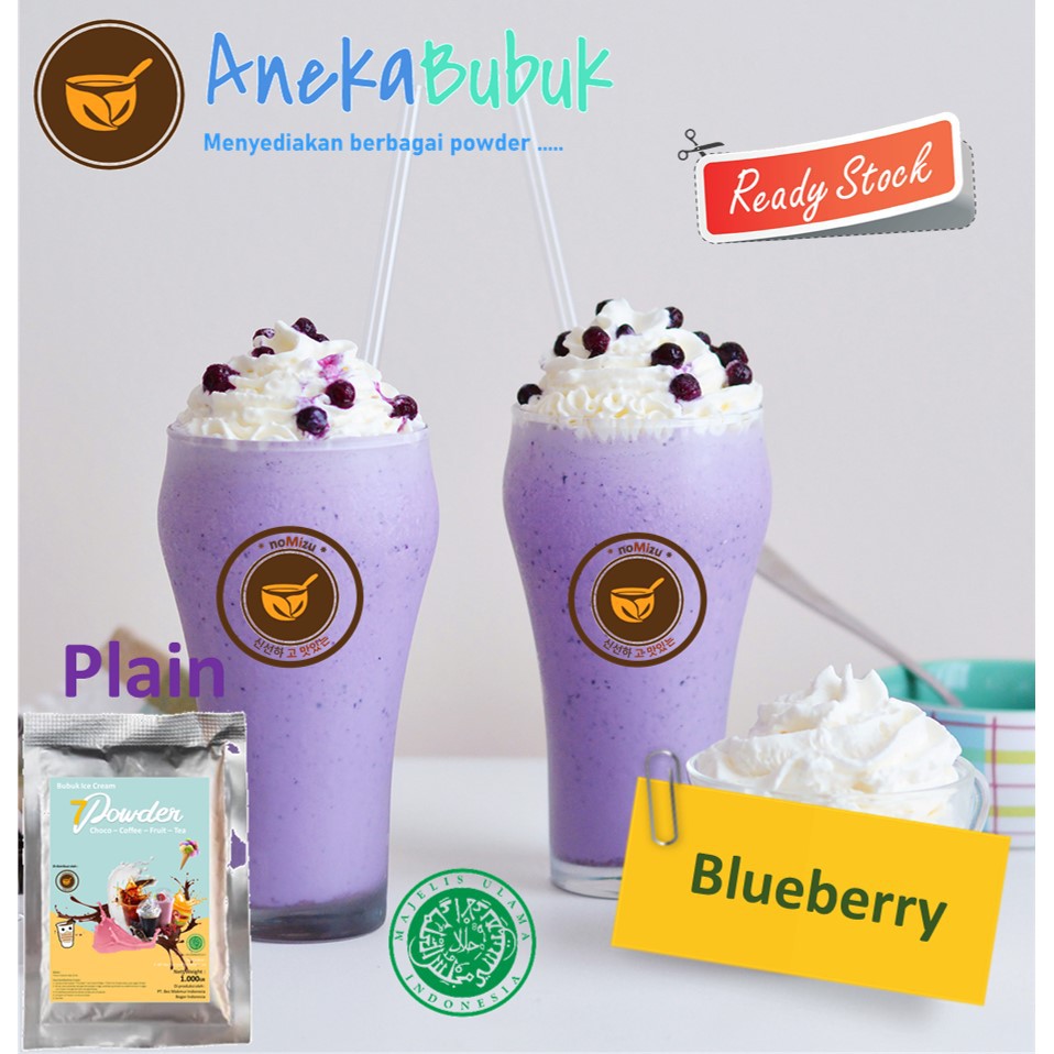 Jual BUBUK MINUMAN PLAIN BLUEBERRY 1KG - SERBUK MINUMAN RASA BUAH ...