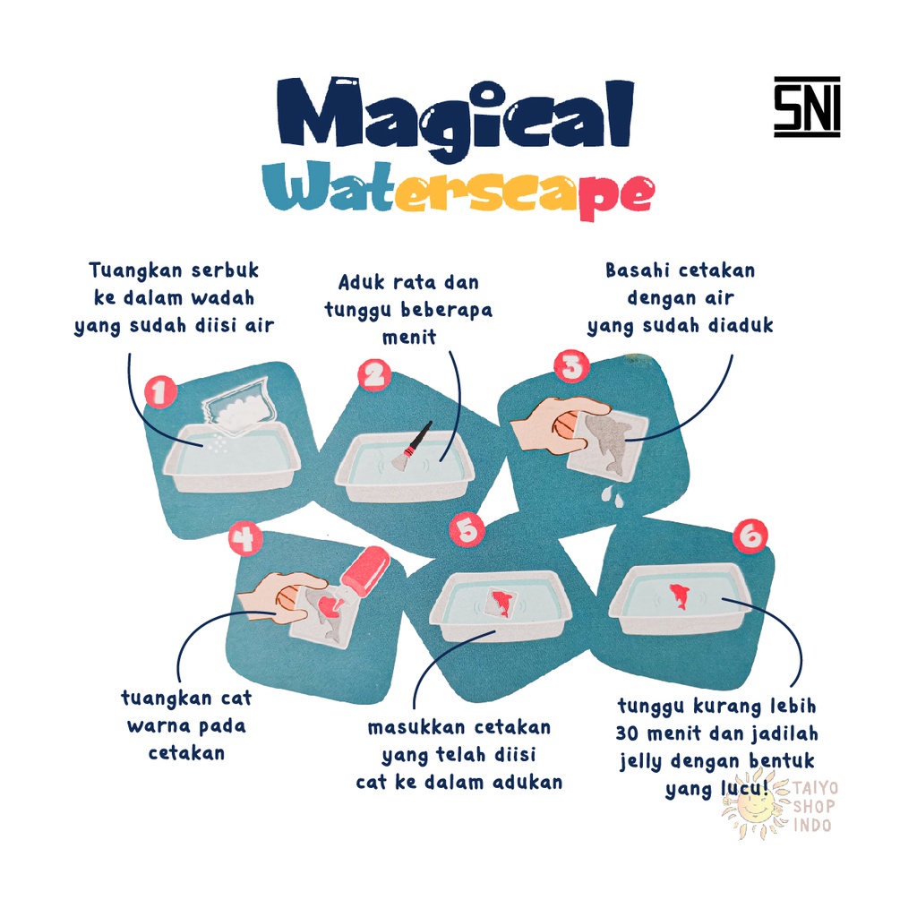 Magical Waterscape Maian Diy Anak Jelly Mainan Edukasi Anak Mainan Prakarya Anak Sensori Play Mainan Montessori Anak