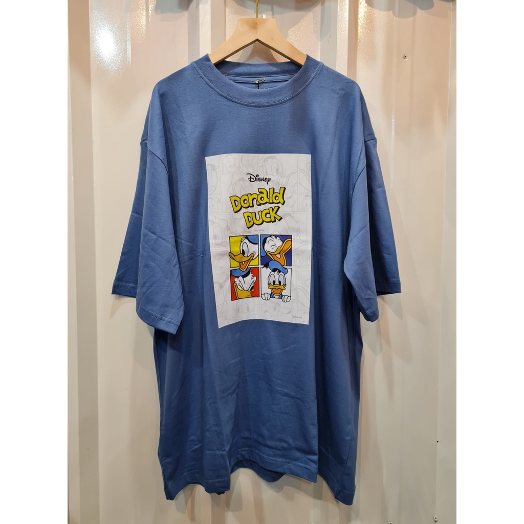 T-shirt oversize tangan 3/4