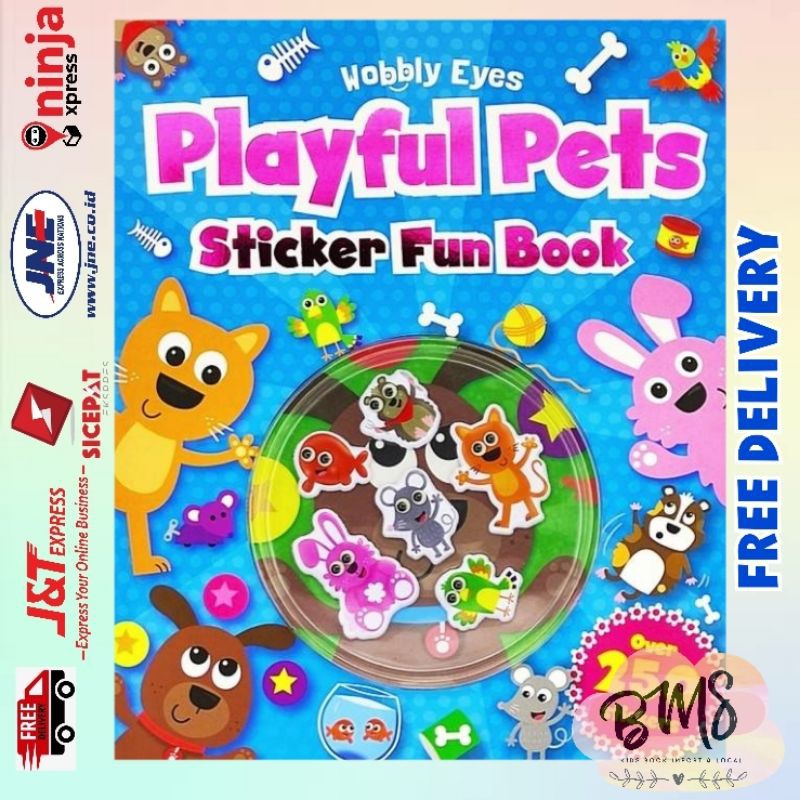 

Wobbly Eyes Playful Pets Sticker Fun Book buku stiker sticker book