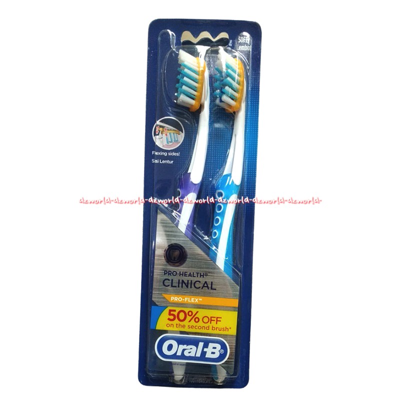 Oral-B Pro Health Clinical Pro-Flex Oral B Ujung Lancip Toothbrush Klinical Sikat gigi