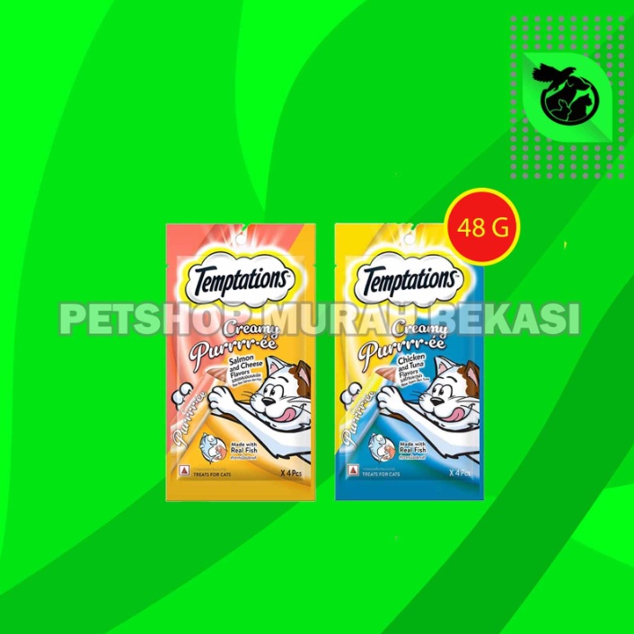 Snack Cemilan temptation creamy makanan kucing