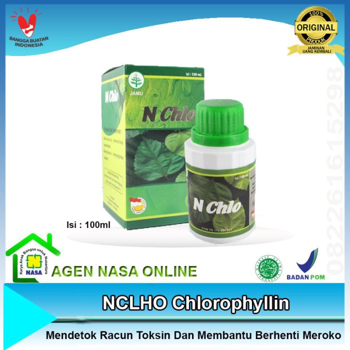 Nchlo Chlorophyllin Produk Nasa Obat Herbal Berhenti Meroko