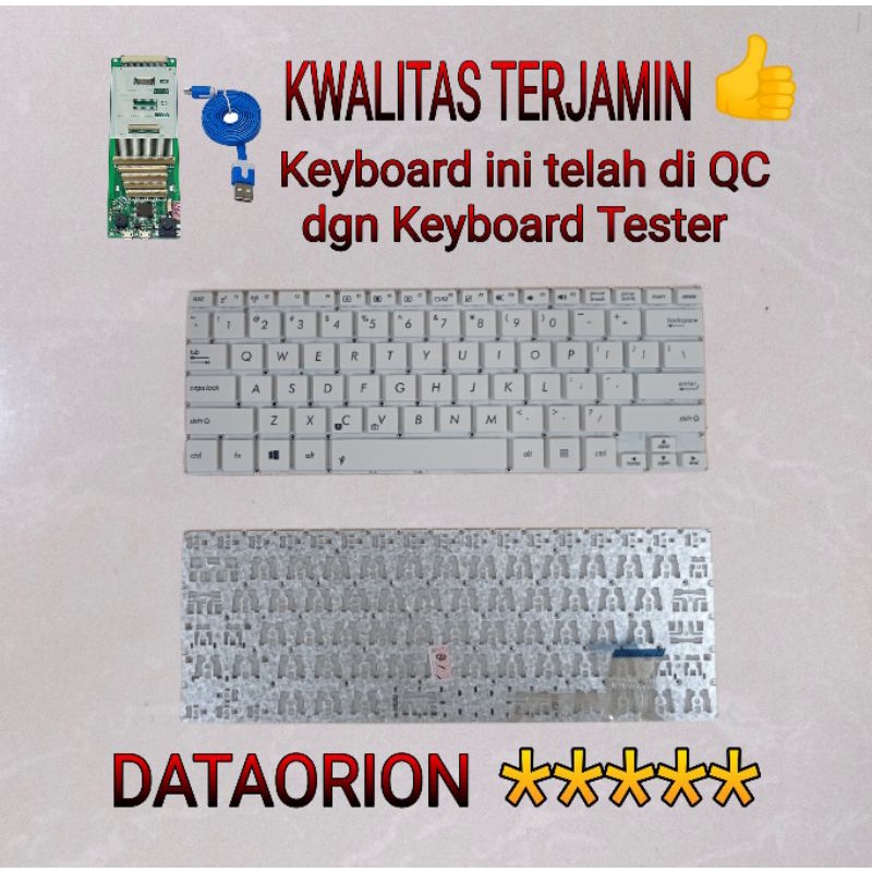 Keyboard putih Asus X201 X201E X202 S200 S200E Q200 Putih White