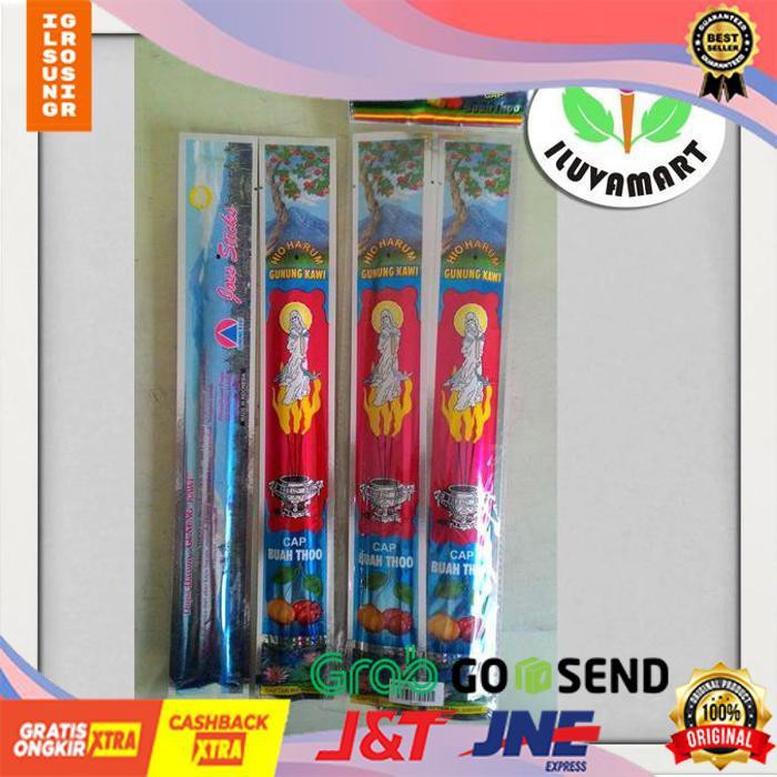 Gunung Kawi / Pack @10 Bks Dupa Cap Buah Thoo Joss Stick Hitam [Grosir