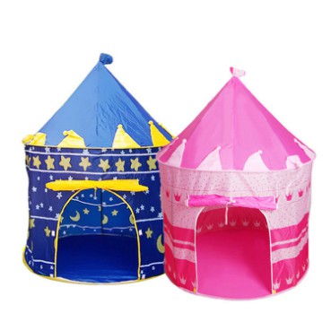 Tenda Anak Bentuk Model Rumah Window AN8112 Tenda Bermain Princess Castle Outdoor Pink Biru