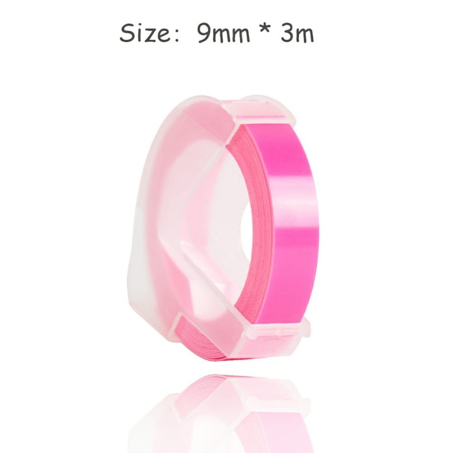 

LABEL DYMO EMBOSS FLUORESCENT PINK 9MM FOR USE ON DYMO/MOTEX/CIDY