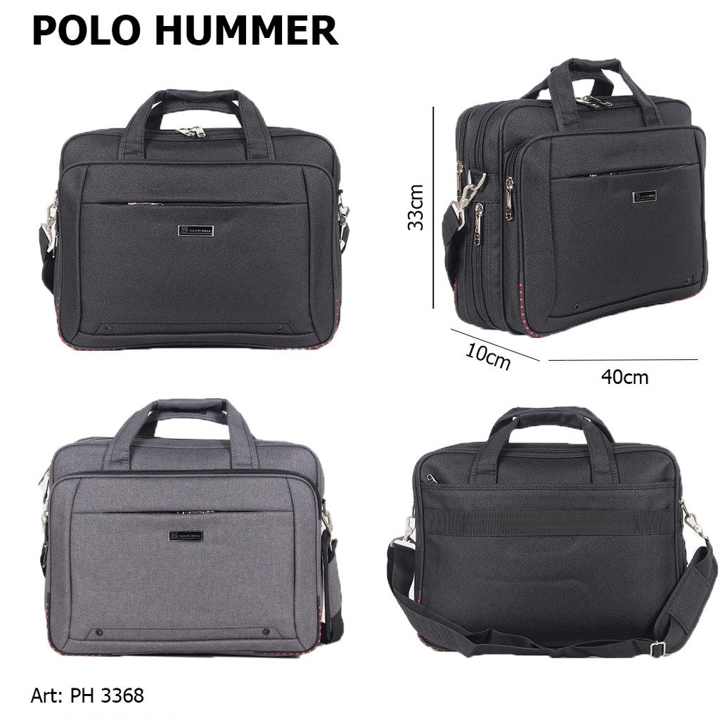 Tas Kerja Stopmap Expanding - Briefcase Tas Laptop POLO HUMMER Original