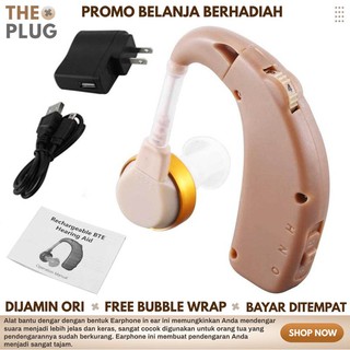 Image of Alat Bantu Dengar Pendengaran Pengeras Suara Telinga Tuli Orang Tua Hearing Aid Wireless Tanpa Kabel Original tjizy