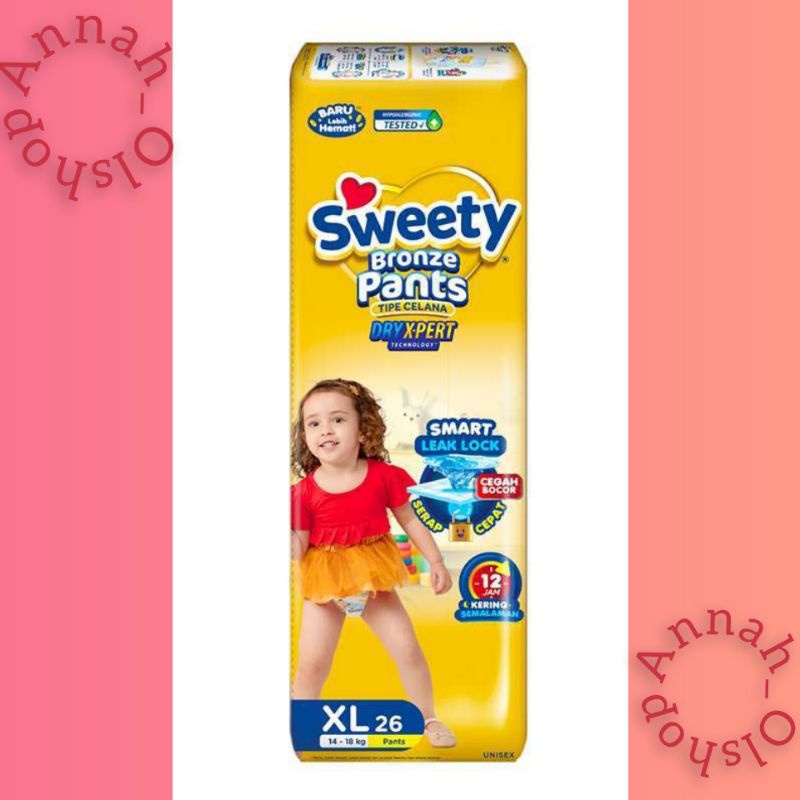 Pampers Sweety Bronze Active Day Pants xl 26