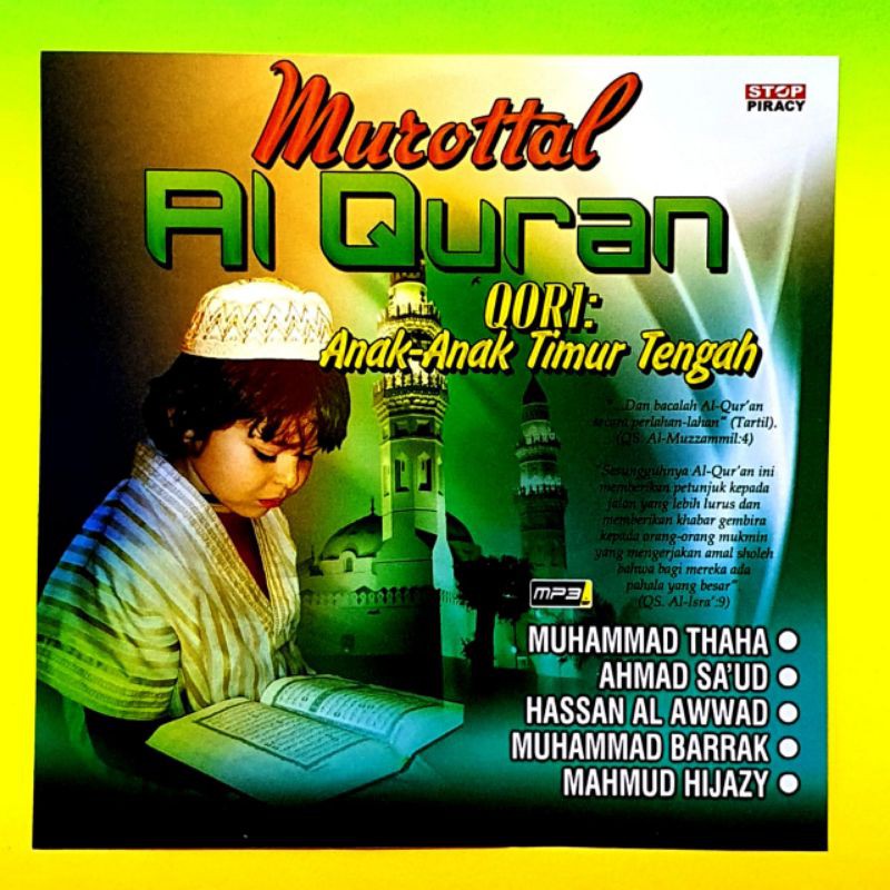 Kaset Mp3 Murotal Al-Qur'aanul Kariim 30 Juz Terlaris Murotal Anak Anak