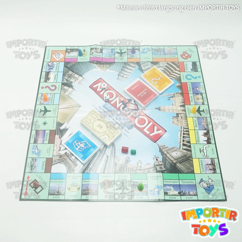 Monopoly Edisi Global Village Besar Kualitas Import Komplit Set MURAH