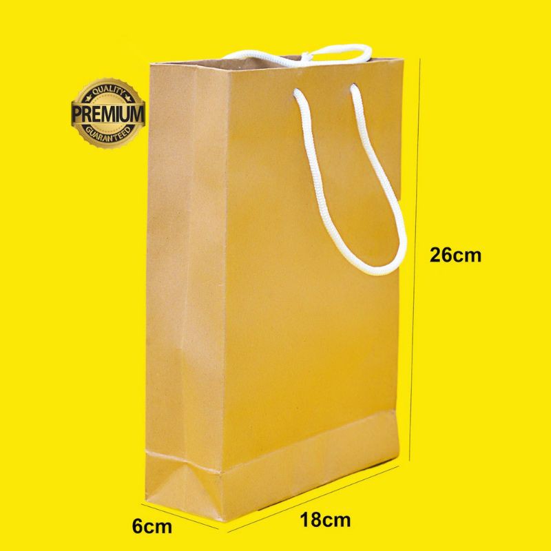 

Paper Bag Polos Premium Uk. 26x18x6 cm (S)