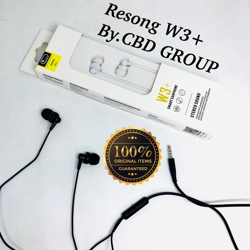 PROMO HANDSFREE VIVAN RESONG W3+ STEREO SMART SOUND AUDIO TECHNOLOGY