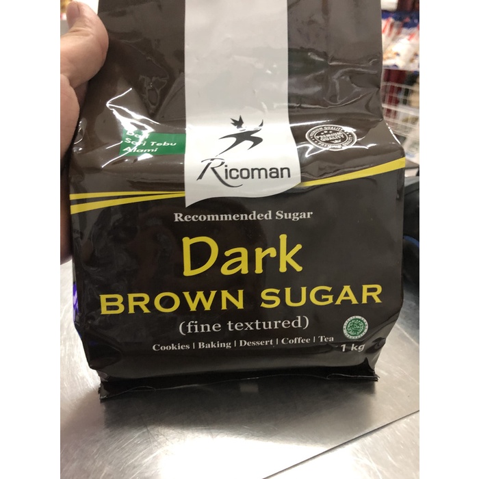 

v01vss Ricoman Dark Brown Sugar 1 Kg Brownsugar Fsfs201