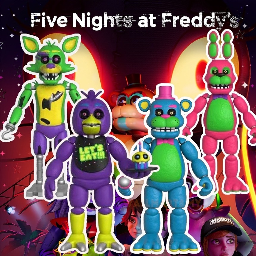 Mainan Action Figure Fnaf FIVE NIGHTS AT FREDDY 's BONNIE FOXY CHICA FREDDY Bahan PVC Untuk Anak