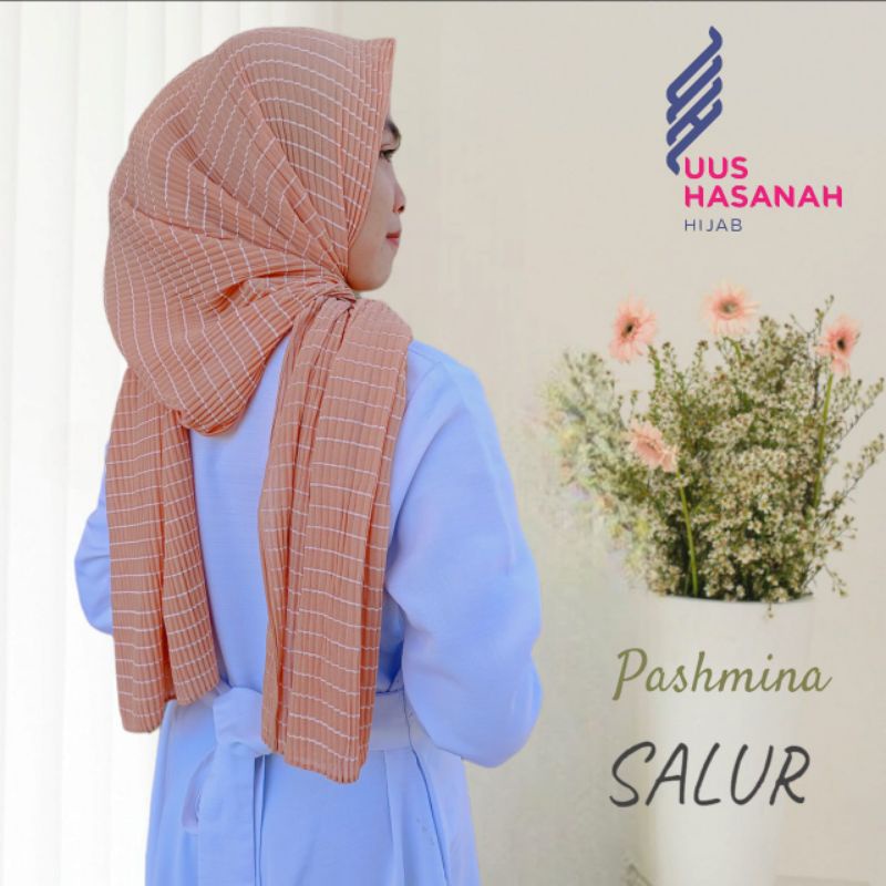 [PASMINA PLISKET SALUR]••pasmina plisket dewasa••motif salur ceruty