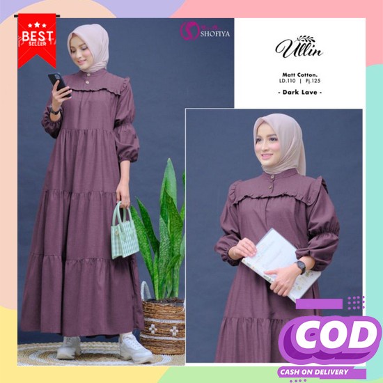 Baju Wanita Terbaru Model Pesta Kekinian Ukhti Ladies Gadis Syari Gamis Long Blazer Ravina (Art [New