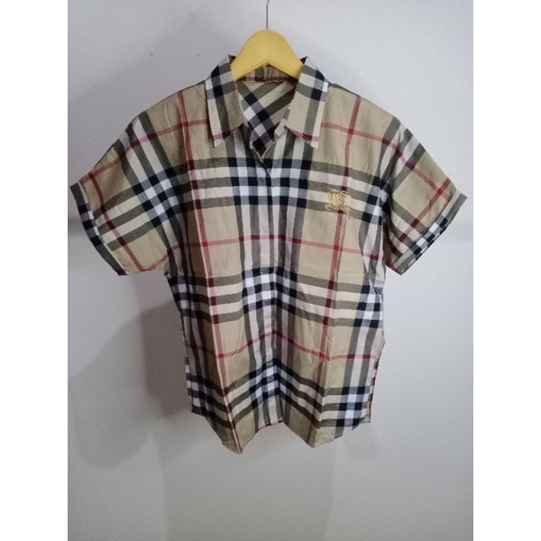 KEMEJA LENGAN PENDEK WANITA BURBERRYS KATUN