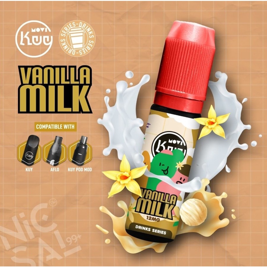 Kuy Vanilla Milk Salt Nic 15ML by MOVI 100% Authentic Original