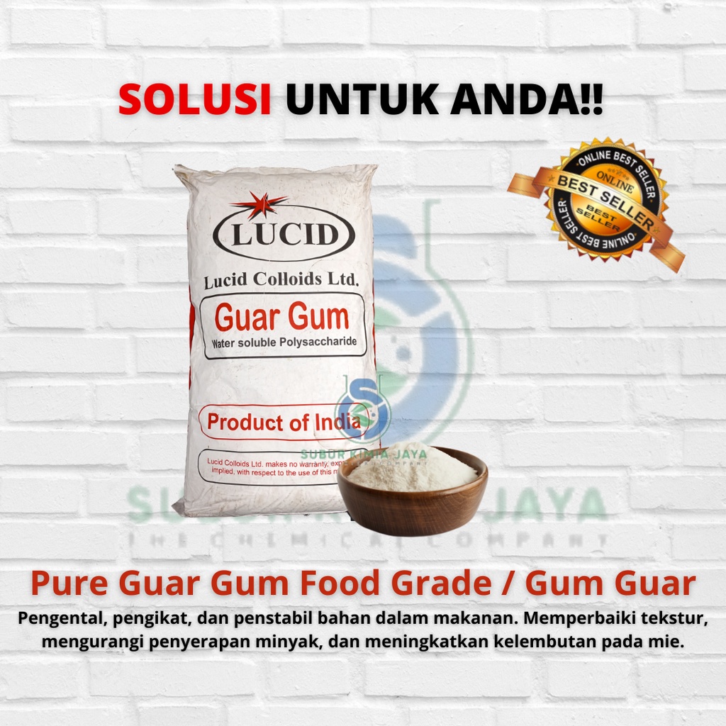 

Guar Gum Pure Food Grade Ex India 1KG IK3
