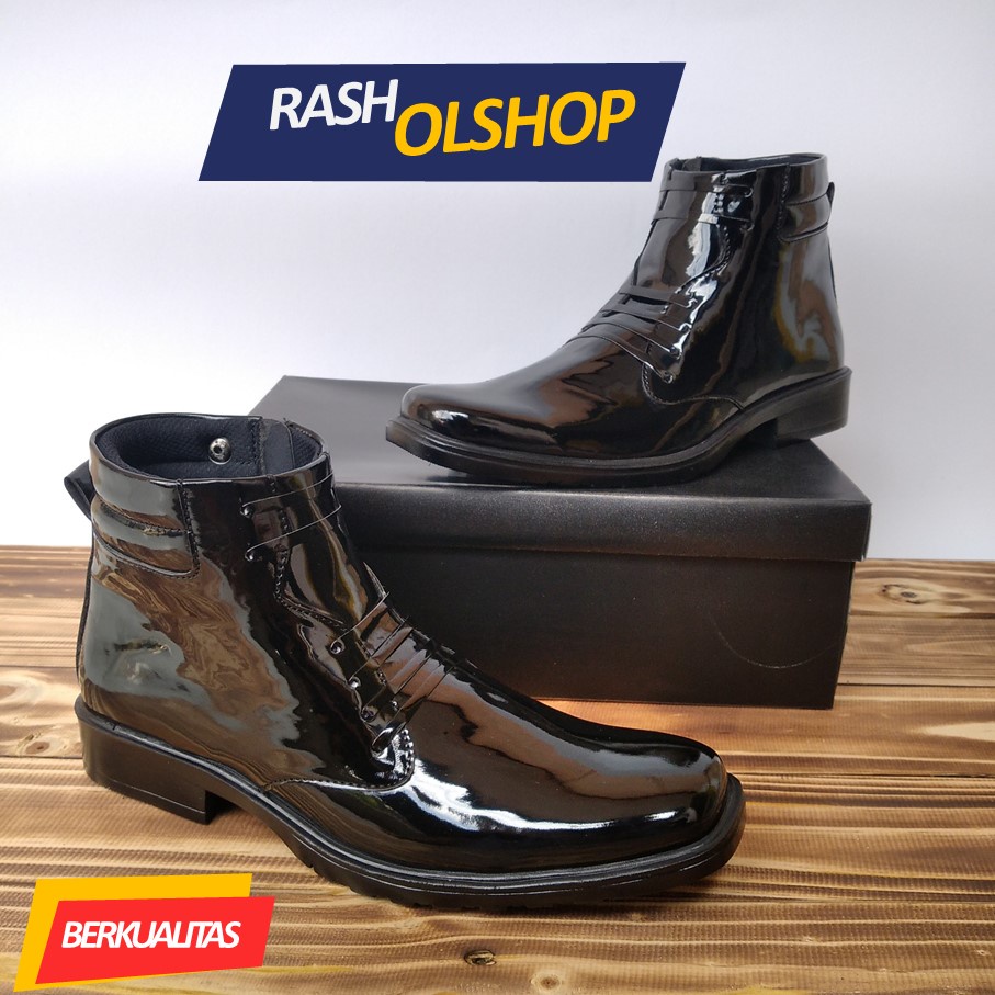 Sepatu Pdh Pria Putih sepatu dinas putih pria mengkilap