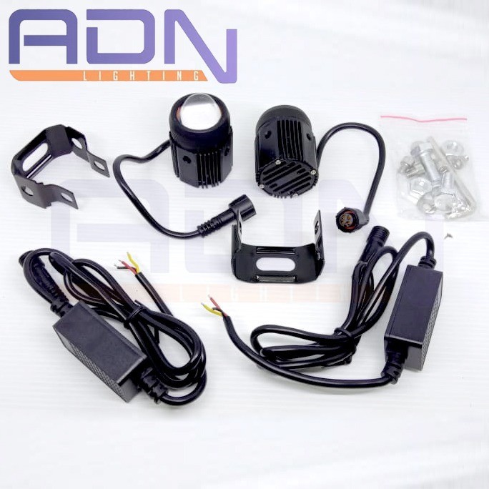 Lampu Tembak Sorot CWL Laser Led motor Mobil Mini LENS Projie AdnOfficial