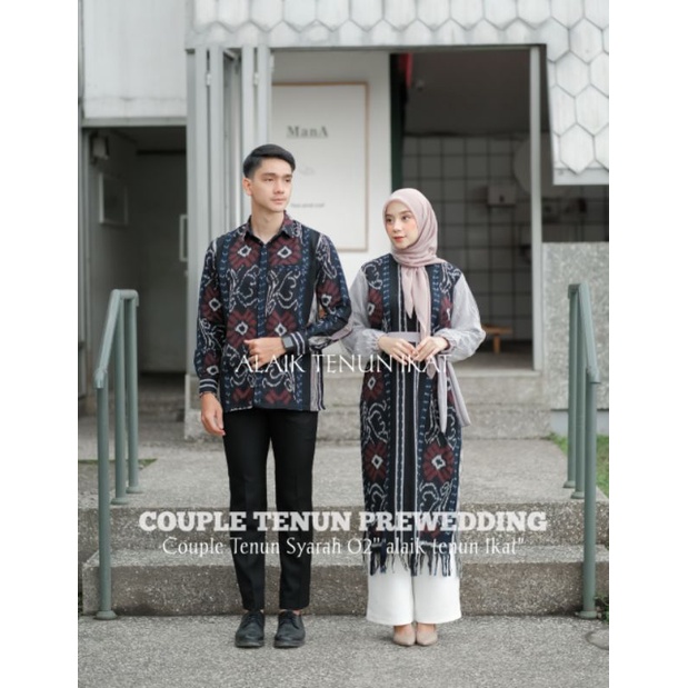 Couple Tenun Syarah 02 Alaik Tenun Ikat - DRESS TENUN - KEMEJA TENUN