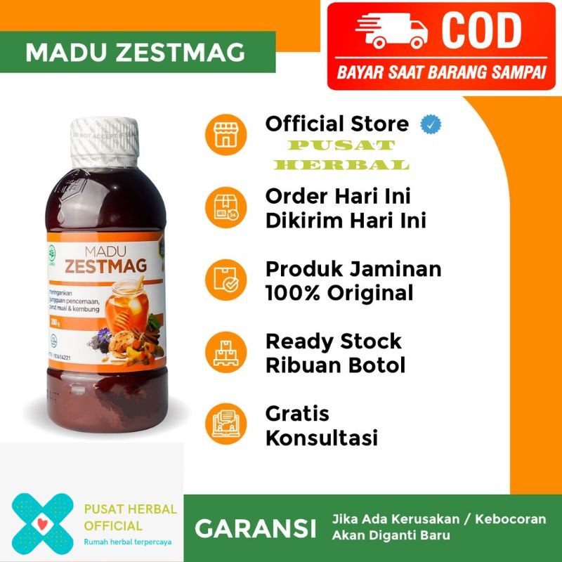 

Madu ZESTMAG Asli Mengobati Asam Lambung Tinggi Mual Muntah Sendawa Perut Kembung Nyeri Tukak Pencernaan Axienty Gerd Herbal