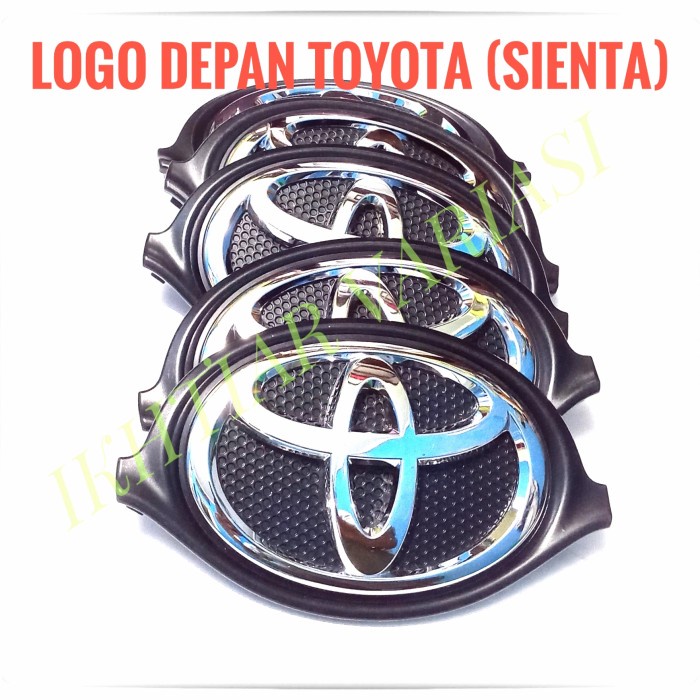 Logo Depan Sienta Lambang Grill Sienta Logo Original Toyota Sienta