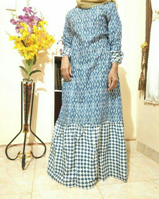 Gamis Batik Rempel Terbaru M L Xl Xxl