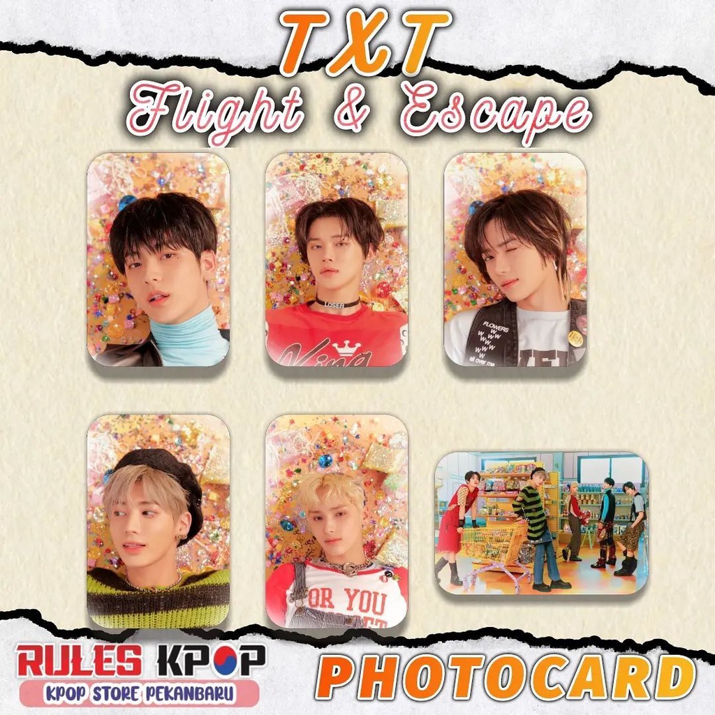 5 lbr - READY STOCK / COD - PHOTOCARD TXT FIGHT OR ESCAPE PC TXT THE CHAOS CHAPTER FIGHT OR ESCAPE P