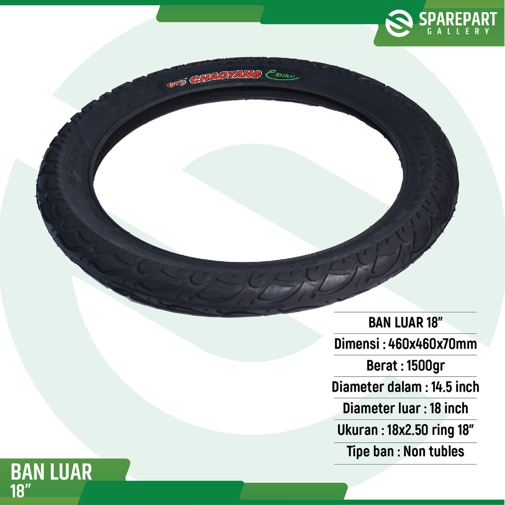 Ban luar 18 inch (18x2.50)