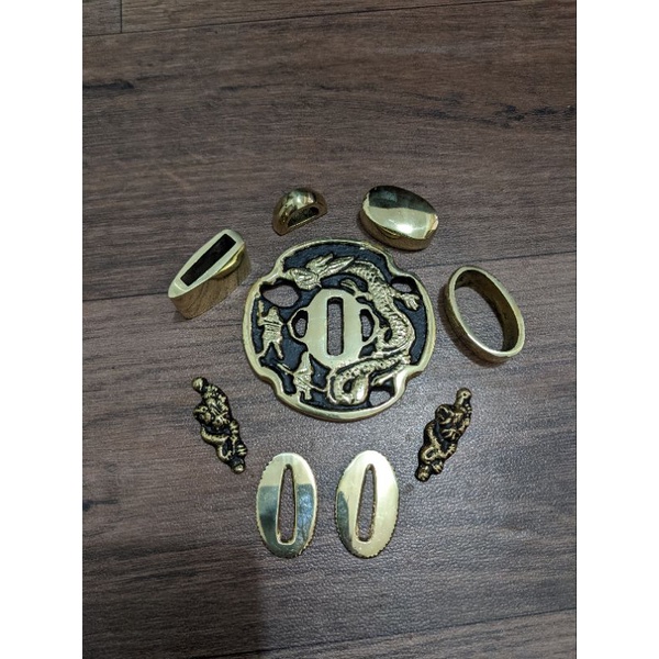 tsuba 1 set aksesoris katana samurai