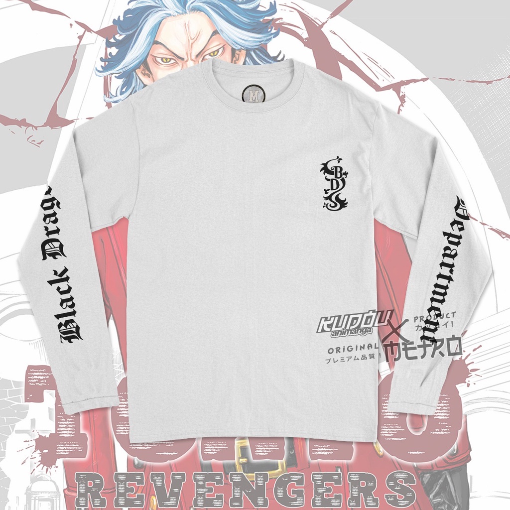 Longsleeve Black Dragon Anime Tokyo Manji Tokyo Revengers Manga Premium Unisex