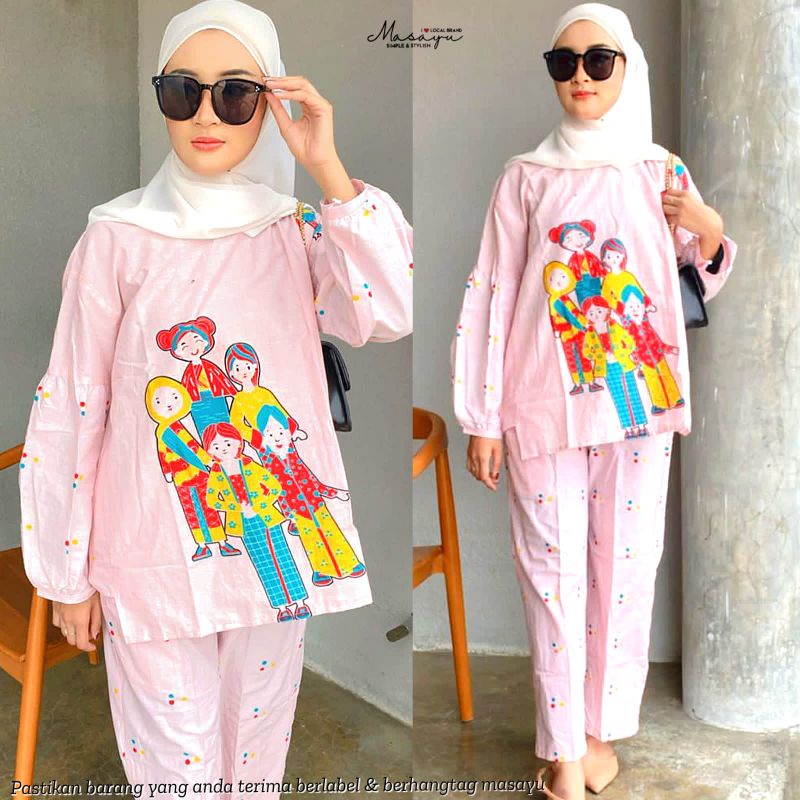 SIMBOK N FRIENDS SET BATIK ORI BY MASAYU