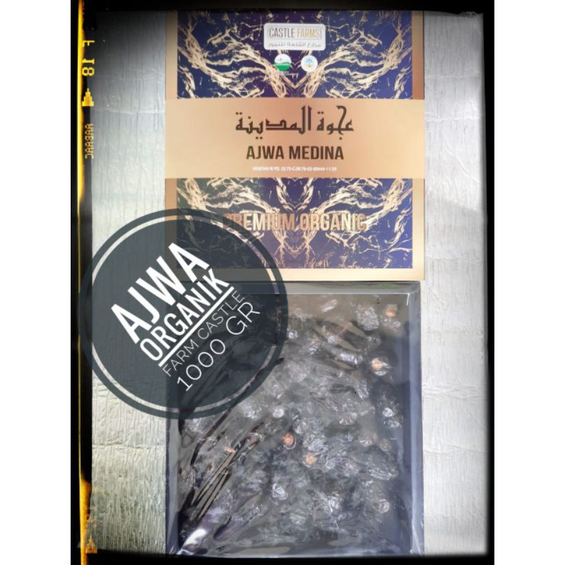 

Kurma Ajwa Organik Castle Farms 1 kg Original Non Repacked