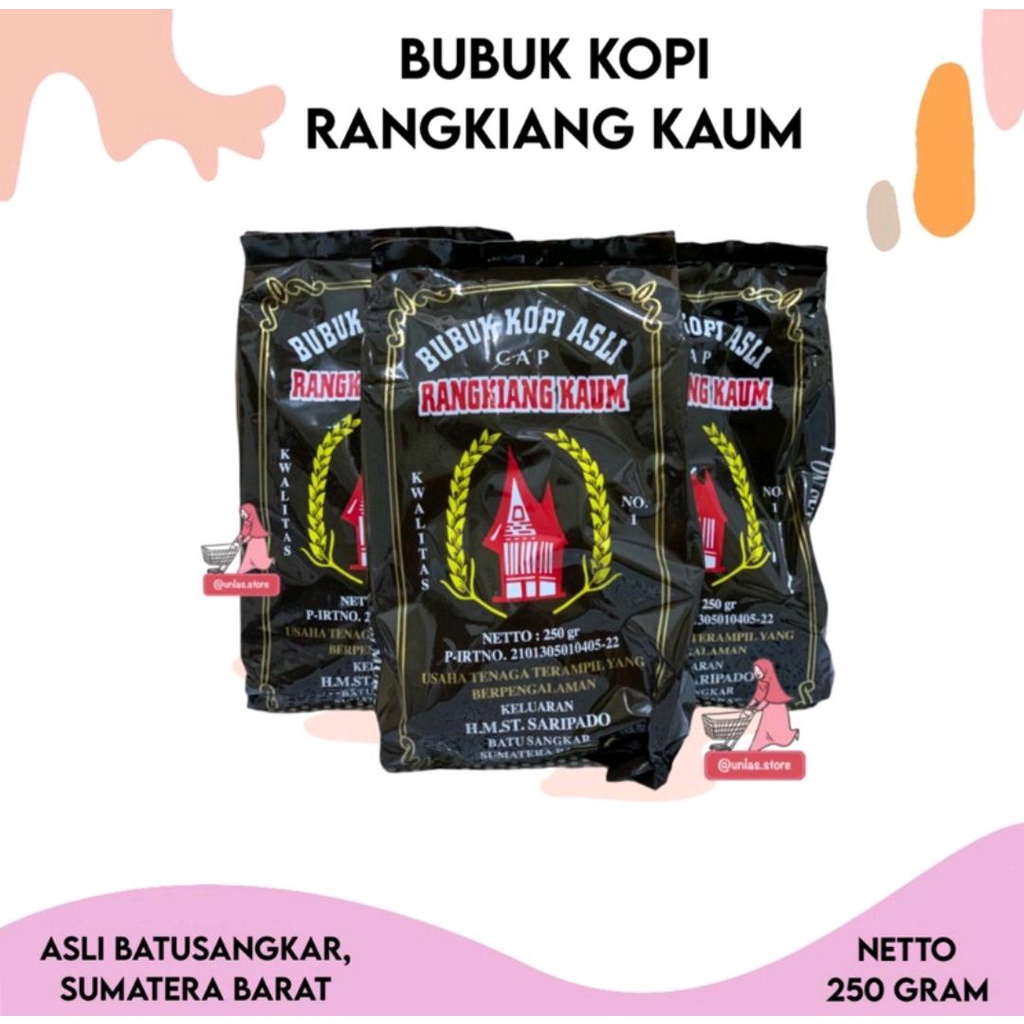 

kopi rangkiang kaum Batusangkar 250 gram