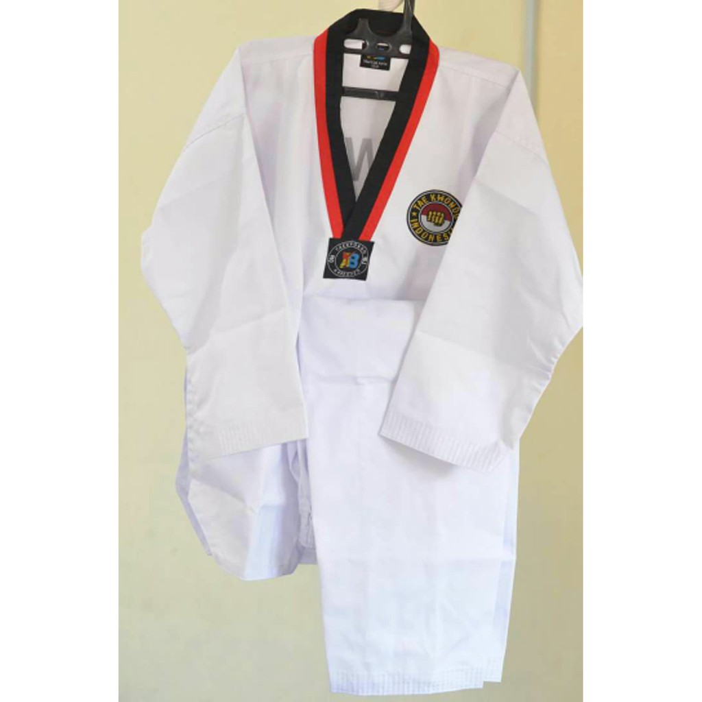 Jual Jual Dobok Seragam Baju Taekwondo AB Pemula Poom dan Putih Limited