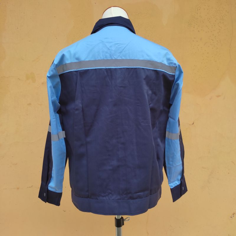 Wearpack Safety Katelpak Atasan Kemeja Kerja Potongan Lengan Panjang Baju Kerja DONGKER TOSCA