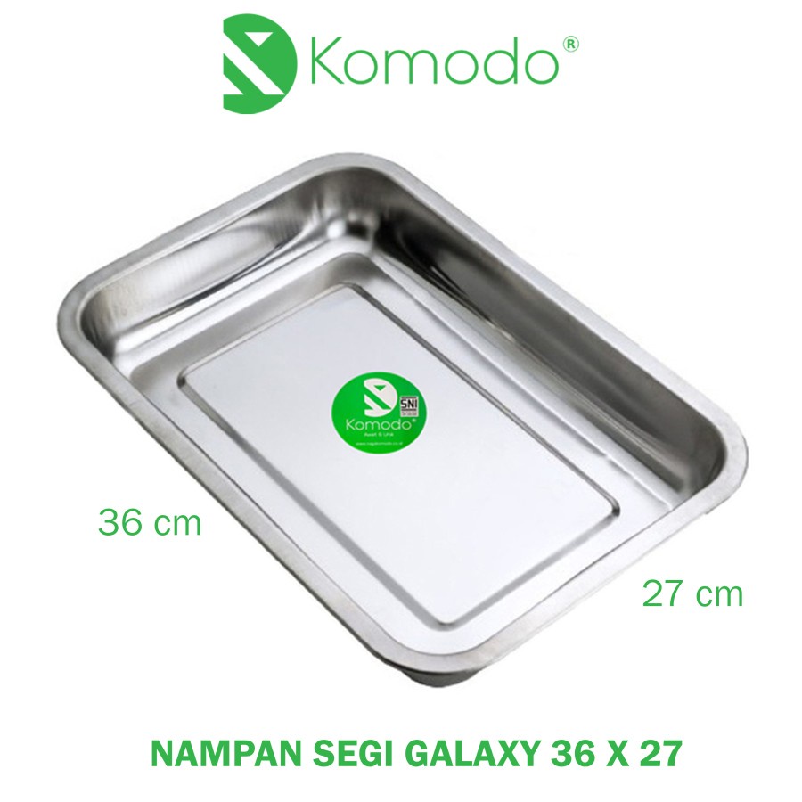 KOMODO BAKING TRAY LOYANG SEGI NAMPAN BAKI STAINLESS UK  36 , 40CM