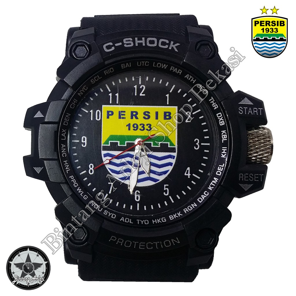 Jam Persib Motif Classic (Full Black)