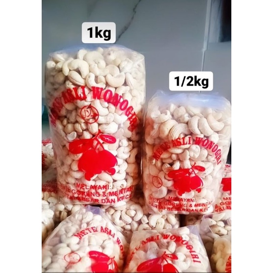 

Kacang mente mentah utuh Asli WONOGIRI 500gr