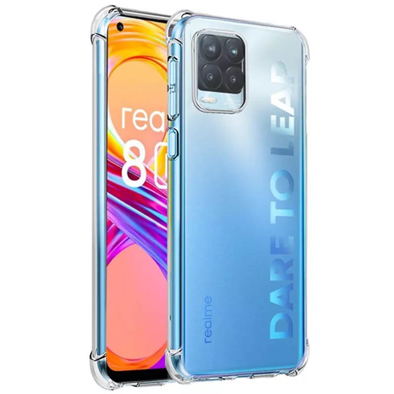 Soft Case Silikon Realme 8 4G / Realme 8 Pro + Realme 8i Bening Transparant Airbag Anti Crack Tebal