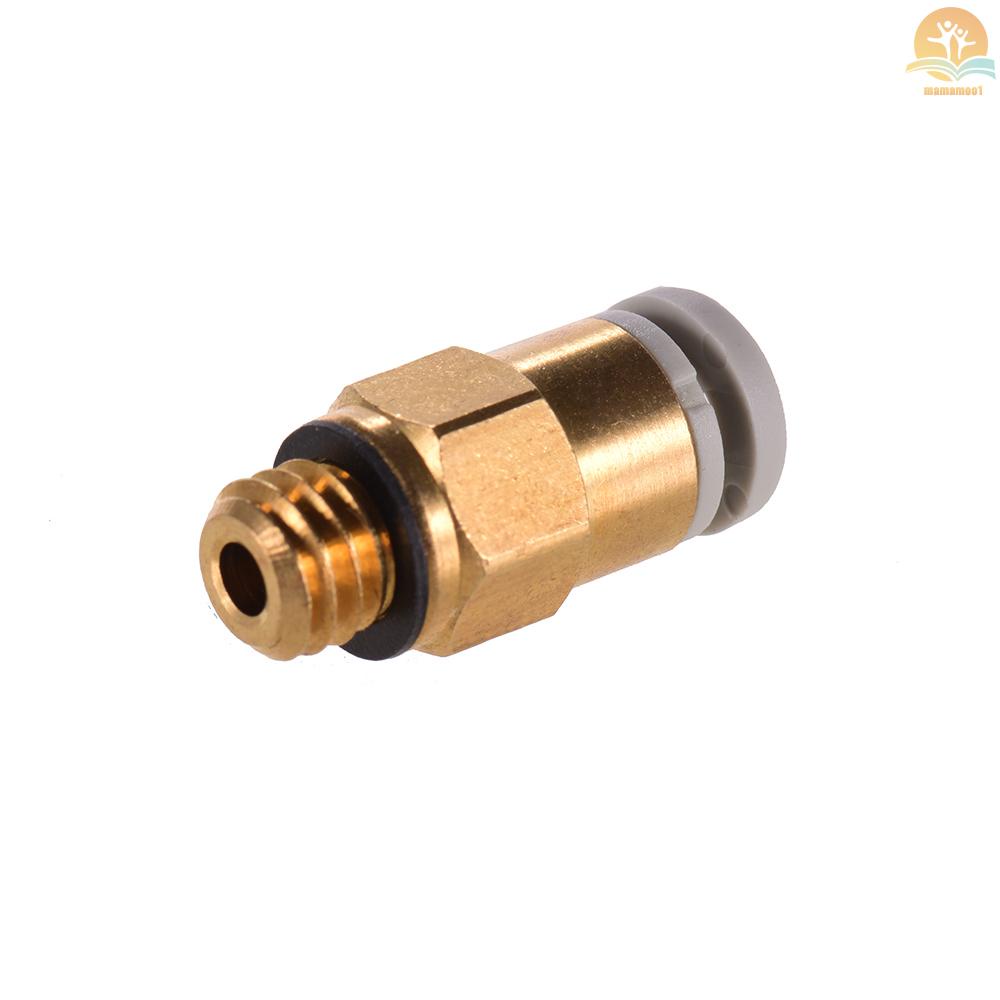 PC4-M6 Pneumatic Air Straight Quick Fitting Connector for CR-10 Series / Ender-3 3D Printer Extruder, 1pc